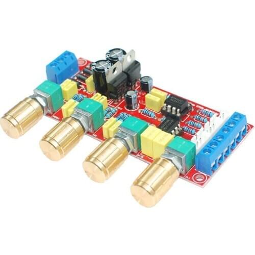 Dual NE5532 Repalceable tone Preamp Board Audio equalizer Pre amplifier Tone EQ Control Preamplifier diy kit Amplificador