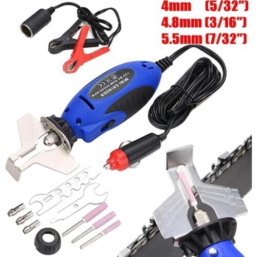 12V Electric Hand Saw Folding Saw Chain Accessories Garden Knife Sharpener Chainsaw Chain Sharpener Grinder File Set Tool