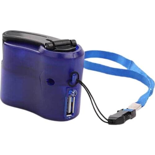 Mobile Phone Emergency Power USB Hand Crank Charger Electric Generator Universal Mobile Charge Hand Dynamo Charging