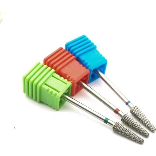 Tungsten Carbide Nail Drill Bit Milling Cutter Eletric Manicure Machine Equipment Cuticle Clean Burr Pedicure Accessories Tools
