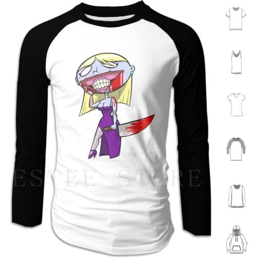 Smile More-Sans Text Hoodies Face Zombie Twilight Bride Horror Halloween Corpse Slasher Tim Burton Invader Zim