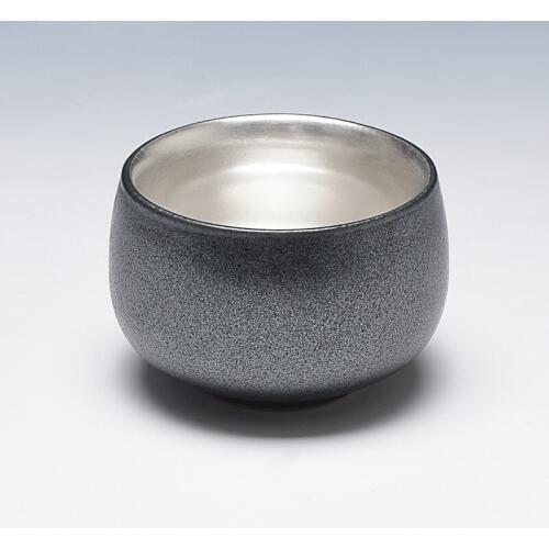 Zen Silver Large Capacity Tea Bowl Pure Silver Kungfu Teaware Master Silver Tea Cup Tasting Tea Cup