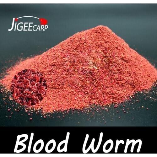 JIGEECARP 1Bag 40g Blood Worm Flavor Additive Red Worm Powder Carp/CatFishing Feeder Bait Boillie Making Material Groundbait