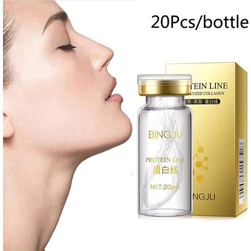 Collagen Protein Thread Face Filler Absorbable Lift Silk Fibroin Line Carving Essence Face Care Skin Rejuvenating Tightening