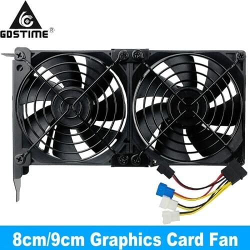 8CM 9CM Universal Desktop Computer VGA Cooler Partner Ultra Quiet 80MM 90MM 92MM Chassis PCI Graphics Card Cooling Fan Companion