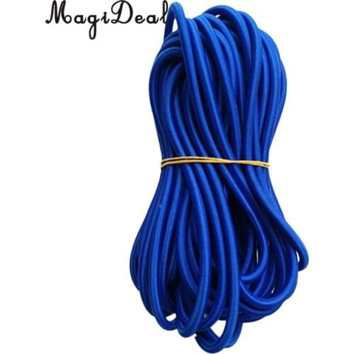 MagiDeal 5mm High Strength Durable Strong Elastic Stretch Rubber Shock Cord Tie Down Marine Boat Caravan Bungee Rope 1m-75m