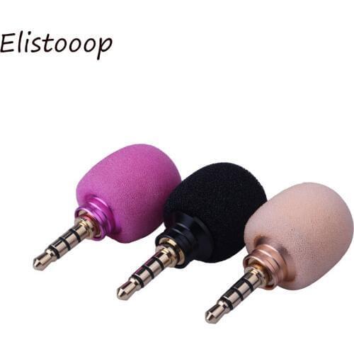 Mini Portable 3.5mm Plug Mic mikrofon microfono Omni-Directional Microphone For Recorder Mobile Smart Phone Diameter 20mm