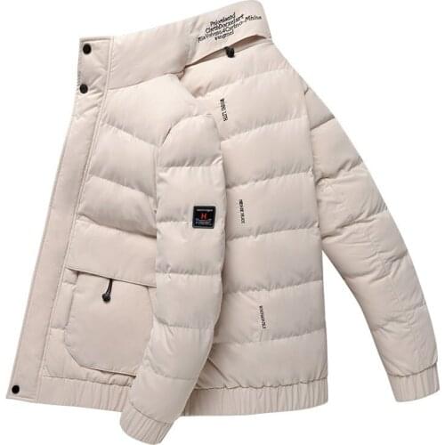 Men 2021 Winter New Casual Thick Hooded Waterproof Parkas Jacket Coat Men Outwear Fashion Pockets Parka Jacket 4XL