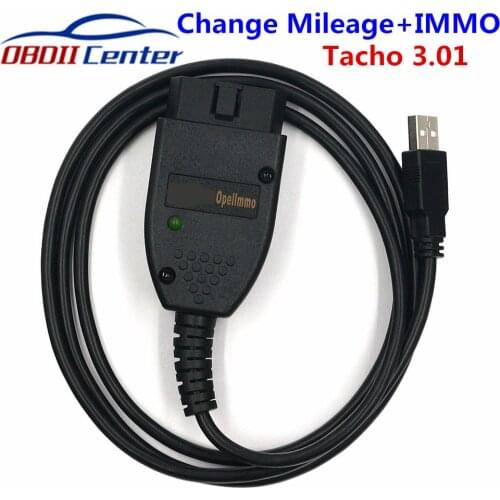 Newly Vag Tacho Usb V3.01 Ecu Diagnostic Cable Vagtacho 3.01 Scanner For Opel IMMO Airbag Reset Odometer Adjustment Tool Cable