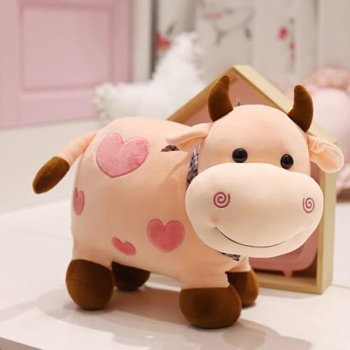 25/30/40cm Plush Toys Cute Milk Cow Stuffed Animals Soft Toys for Kids Cattle Plush Doll Baby Appease Toy Children Birthday Gift