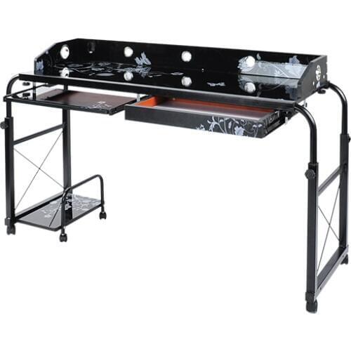 Portable Computer Desk Bedroom Furniture Modern Minimalist Multi-functional Laptop Tablet Table Glass Economics Type