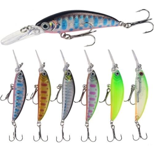 8pcs/lot Sinking Minnow Fishing Lure 7cm 6g Crankbait Hard Artificial Bait Trout Wobblers Jerkbait Pike Carp Fishing Tackle