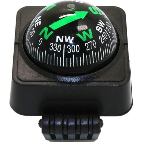 Adjustable Navigation Dashboard Car Compass Cycling Hiking Direction Pointing Guide Ball Shaped Compass for Outdoor Car Boat