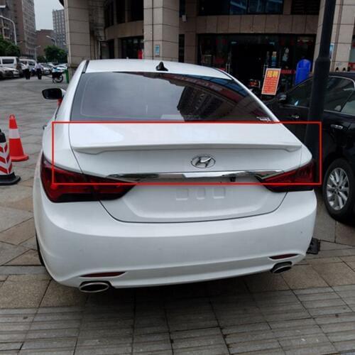 SHCHCG For Hyundai Sonata 2011 2012 2013 ABS Plastic Rear Trunk Lip Boot Wing Unpainted Primer Rear Roof Spoiler Car Accessories