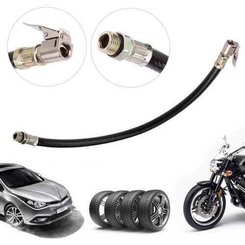 Bicycle Pump Extension Hose 300psi Schrader Valve Inflator Tube Pipe Cord