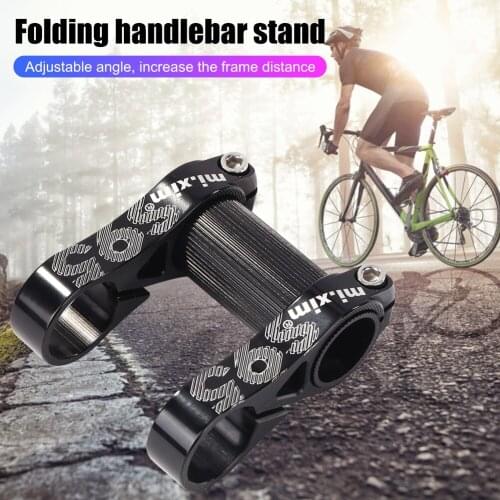 Bike Stem 25.4mm Adjustable Bicycle Stem Bicycle MTB Bike Aluminum Short Handlebar Stem Riser Bike Frame Extension Extender