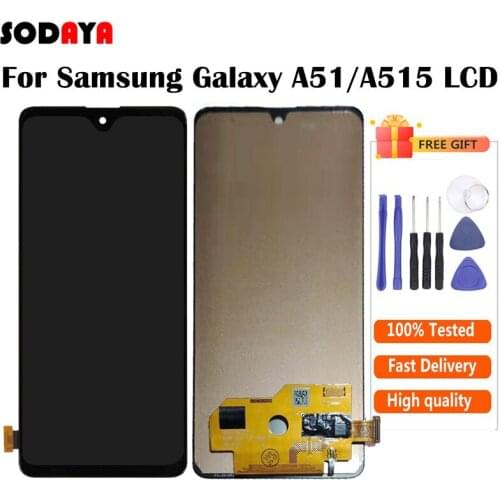 LCD For Samsung A51 LCD A515 A515F A515F/DS LCD Screen with Touch Screen Digitizer Assembly Free Shipping