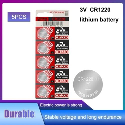 100% Original CR1220 Button 5PCS For maxell Cell Battery For Watch Car Remote Key cr 1220 ECR1220 GPCR1220 3v Lithium Battery