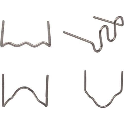 100 Pcs/Set Precut 0.6mm Wave Flat Hot Staples For Plastic Stapler Repair Welder