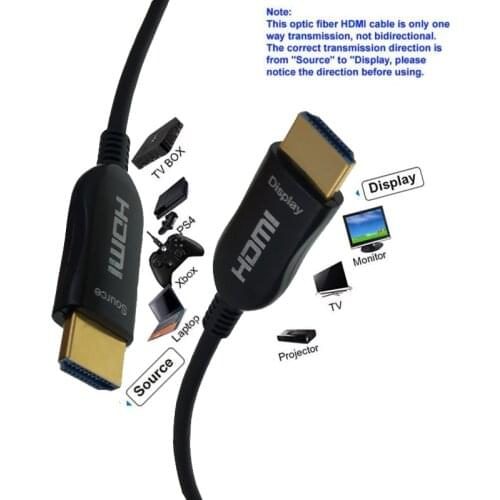 3D 4K HDMI Cable de fibra optica HDMI 2,0 Cable 2 m/5 m/10 m/20 m/30 m/50 m 60HZ para TV HD LCD PS3 proyector de ordenador