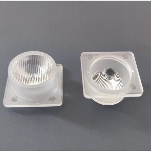 APUB-26 Waterproof Led Lens, Suitable for: Cree , OSRAM , Degree: 6X45 , Size: 26X24X13.1mm, Stripe surface, PMMA materials