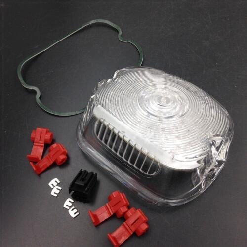 Free shipping motorcycle parts RED Tail Light for Harley Davidson Softail Sportster Road King Dyna Electra Glide Fat Boy CLEAR