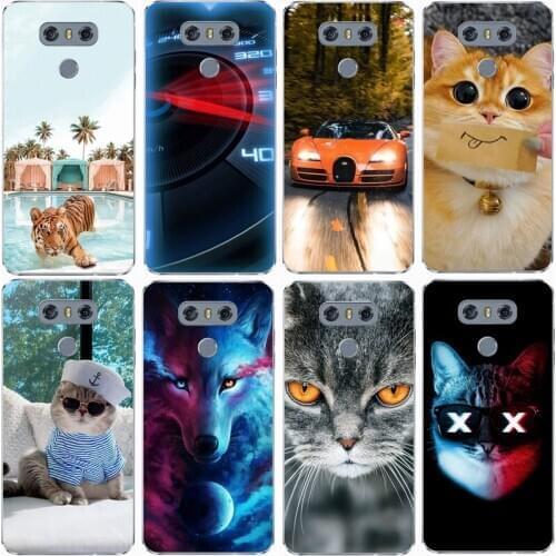 For LG G5 for LG G6 Case Rose Wolf Cute Patterned Cover Soft Silicon Phone Case for lg g 5 for lg g 6 Top Quality