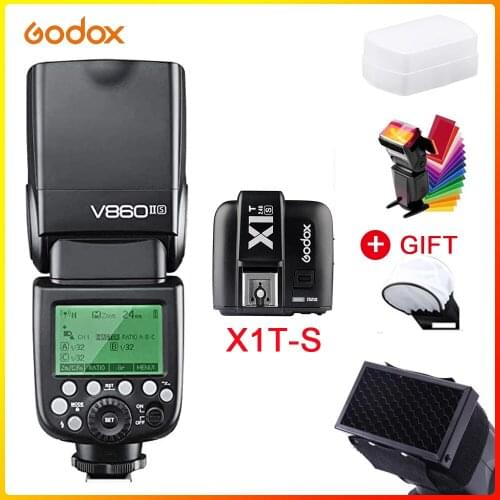 Godox V860II-S High-Speed Sync GN60 1/8000 2.4G TTL Li-on Battery Camera Flash Speedlite Compatible for Sony A7C A7SIII Camera