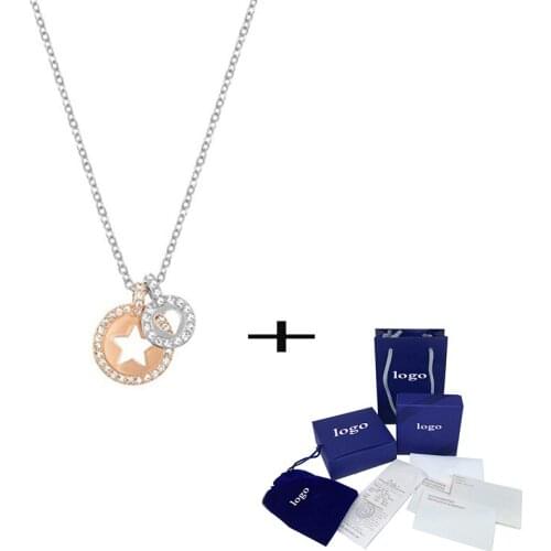 Classic high quality Fashionable New Love Pendant Necklace Decoration Crystal for Lovers Best Romantic Birthday engagement Gift