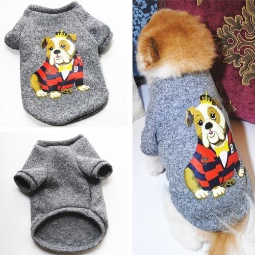 Cute Dog Hoodie Pet Dog Clothes For Dogs Coat Jacket Wool Ropa Perro French Bulldog Clothing For Dogs Pets Clothing Pug