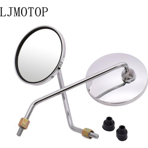 Motorcycle mirrors chrome round mirror motorcycl Big vision Side Mirror For YAMAHA mxt850 niken gt XT1200Z yzf r1 r3 r25 r6 r125
