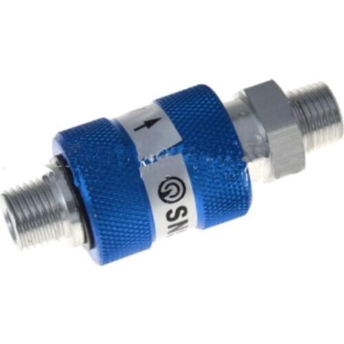 MS-22MM 1/4" BSPT Thread Pneumatic Flow Control Manual Slide Valve male to male