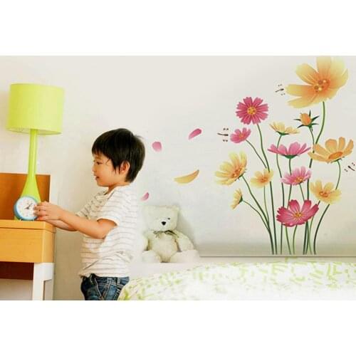 Chrysanthemum Butterfly Dragonfly Wall Decal Mural Sticker Nursery Home Decor
