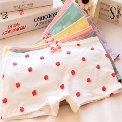 New Arrived 3Pcs/Lot Girl Panties Underwear Lace Briefs Cotton Lingerie Soft Comfortable Bowknot Cartoon Panty Wholesale 0128-3