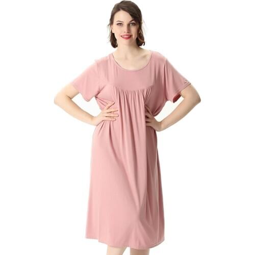 New Arrival plus size big size 7XL Cotton Home Casual summer Dresses women one-piece dress Tops Tees