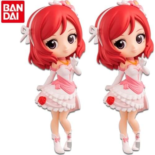 Bandai Genuine Qposket Petit LoveLive! School Idol Project Maki Nishikino Anime Action Figures Collectible Model Ornaments Toys