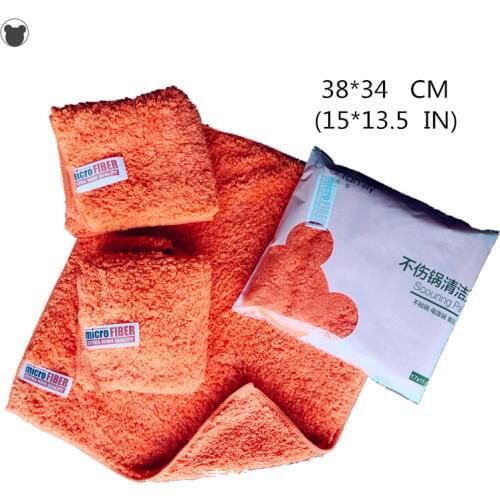 35*35CM Brand super absorbent kitchen towels furry hand towel very soft suck dust microfiber cloth bathroom rag thick