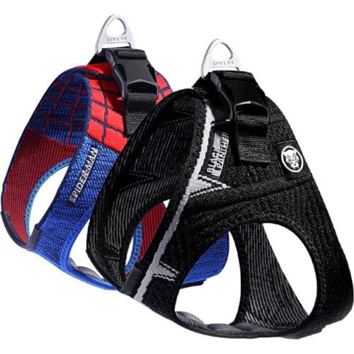 Personalized Dog Harness Damping Breathable Adjustable Of Pet Harness Puppy Large Dogs Harness Chest Vest Strap Tactics Clothes
