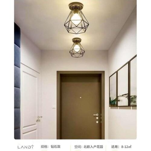 Industrial Style Retro Nostalgic Creativity Simple Personality Balcony Aisle Staircase Bedroom Living Room Clothing Store Coffee