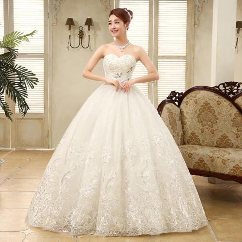 Bridal Luxury Dress Lace Up Bride large Size Wedding Dresses Ball Gowns Princess Wedding Dress