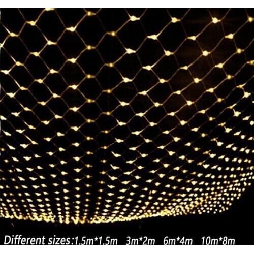 1.5MX1.5M 2x3M Christmas Light LED String Christmas Net Lights Fairy Party Garden Wedding Decoration Curtain lamp for home room