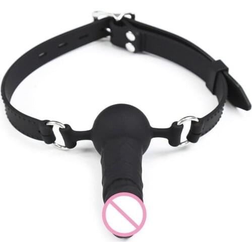 Adult Games Sex Open Mouth Gag Toys for Couples Fetish Women Men Adjustable Pu Lether Silicone Ballgag Bdsm Products Bondage New