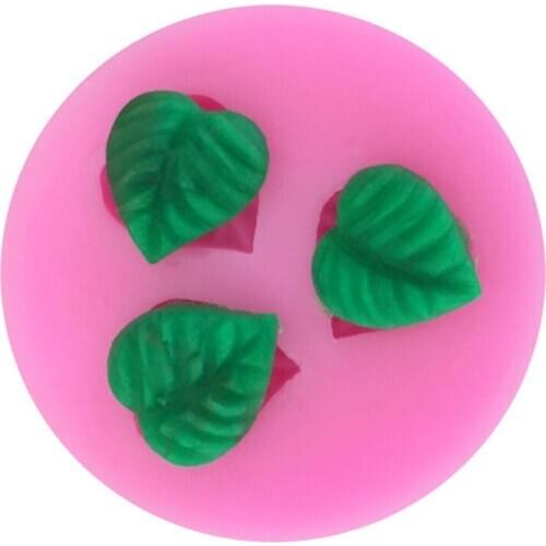 Leaf Silicone Mold Leaves Cupcake Topper Fondant Molds DIY Cake Decorating Tools Candy Clay Chocolate Gumpaste Mould