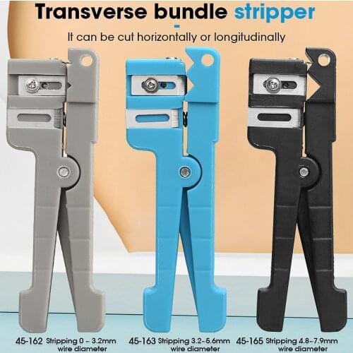 Free Shipping Fiber Optic Stripper 45-162 45-163 45-165 Coaxial Cable Stripper Optical Cable Slitter Wire Stripper