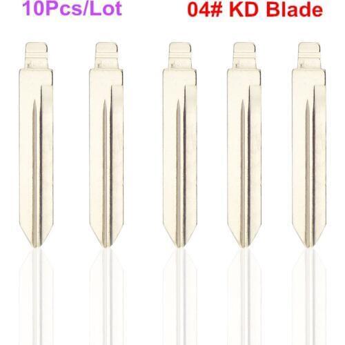 High Quality 10 Pcs/Lot Metal Blank Uncut Flip KD Key Blade Type #04 For Chrysler For Jeep For Dodge Remote Key