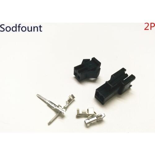 100sets/lot)(connectors|SM) SM 2Pin Pitch 2.54MM Female and Male Housing + terminals SM-2P SM-2R JST 2.54MM SM2.54