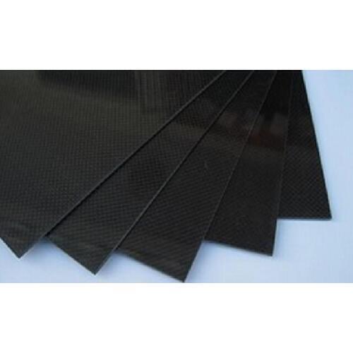200mmX250mmX0.3mm 100% Carbon Fiber plate panel sheet 3K plain Weave High Glossy