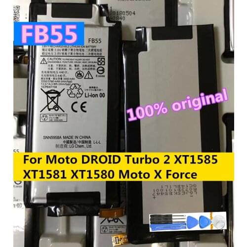 100% New 3550mAh FB55 Battery For Motorola Moto DROID Turbo 2 XT1585 XT1581 XT1580 Moto X Force Phone+Track Code