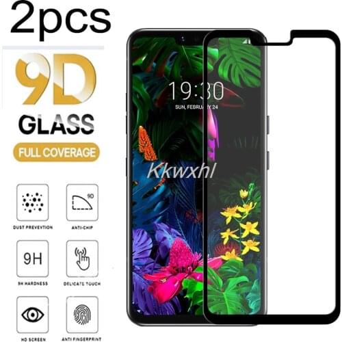 2PCS For LG G8 ThinQ Screen Protector Full Glue Tempered Glass Protective Cover Film On LGG8 LMG820QM7 LMG820UM0 LM-G820N