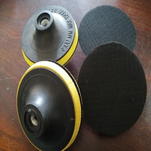 Free shipping 2PCS high quality rubber made 180*M16mm chucks for being used with self adhere 180polishing pad for good polishing